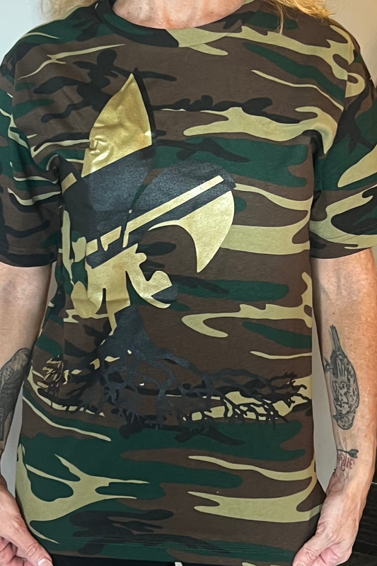WhoDat Soldier ( Camo) - T-Shirt - UNISEX
