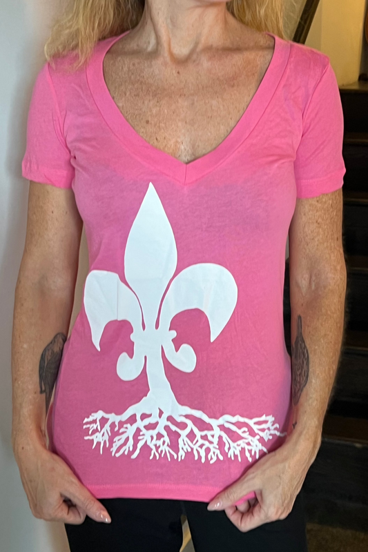Classic V (Pink) - T-Shirt - LADIES