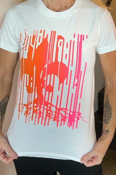 Pontchartrain Sunset (white with neon) - T-Shirt